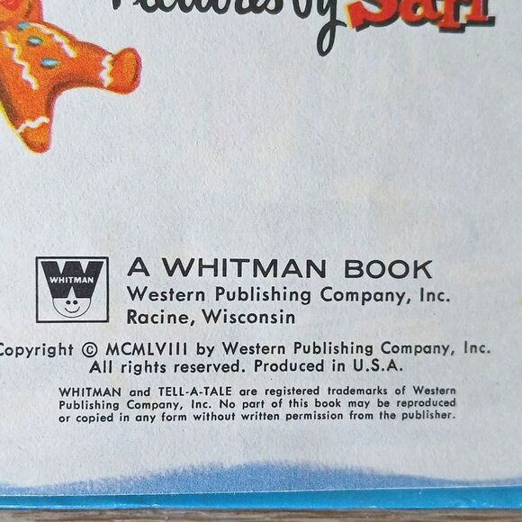 Vintage 1958 The Gingerbread Man Children's Picture Book Whitman Publishing - Picture 4 of 10